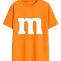 Camisa Camiseta Unissex MM Chocolate Doce Fantasia Carnaval Bloquinho Folia Personagem Grupo Algodão