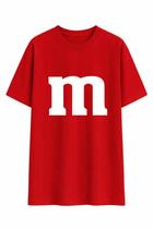 Camisa Camiseta Unissex MM Chocolate Doce Fantasia Carnaval Bloquinho Folia Personagem Grupo Algodão