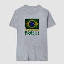 Camisa Camiseta Unissex Patria Amada Brasil Patriota 100 Algodão Confortavel Casual