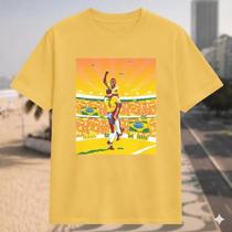 Camisa Camiseta Unissex Pelé Brasil Copa do Mundo Campeão 1970 Futebol Estádio Algodão Confortavel Estilosa Casual Camisa Camiseta Unissex Pelé Brasil Copa do Mundo Campeão 1970 Futebol Estádio Algodão Confortavel Estilosa Casual
