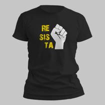 Camisa Camiseta Unissex Resista Socislismo Luta 100 Algodão Confortavel Casual Camisa Camiseta Unissex Resista Socislismo Luta 100 Algodão Confortavel Casual