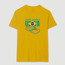 Camisa Camiseta Unissex Todo Mundo Usaa Havaianas 100 Algodão Confortavel Casual