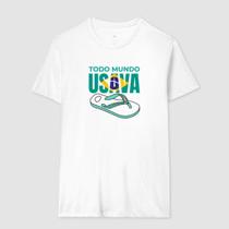 Camisa Camiseta Unissex Todo Mundo Usaa Havaianas 100 Algodão Confortavel Casual