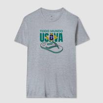 Camisa Camiseta Unissex Todo Mundo Usaa Havaianas 100 Algodão Confortavel Casual