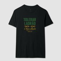 Camisa Camiseta Unissex Tolerar Ladrão É Trair A Nação 100 Algodão Confortavel Casual