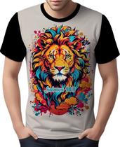 Camisa Camiseta Versiculo Leão de Judá Salmos Jesus Deus 1