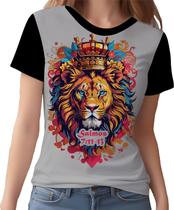 Camisa Camiseta Versiculo Leão de Judá Salmos Jesus Deus 4 Camisa Camiseta Versiculo Leão de Judá Salmos Jesus Deus 4