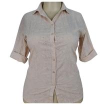 Camisa Camisete Manga 3/4 Laise Nude Doce Brisa Plus Size Camisa Camisete Manga 3/4 Laise Nude Doce Brisa Plus Size