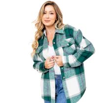 Camisa casaco xadrez flanelada premium Camisa casaco xadrez flanelada premium