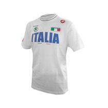 Camisa Casual Castelli Azzurro Italia Skoda Manga Curta