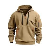 Camisa Casual Com Capuz E Zíper Para Homens E Mulheres plus Size, Pullover Solto Com Múltiplos - NONE