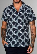 Camisa Casual Dark Flower - RED FEATHER