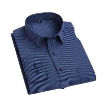 Camisa Casual De Manga Longa Com Estampa Em Xadrez Para Homens, Alta Qualidade, Ajuste Formal Para