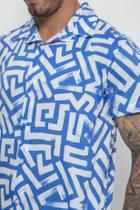 Camisa Casual Etnic Blue Camisa Casual Etnic Blue