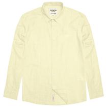 Camisa casual kingejoe play manga longa amarelo.