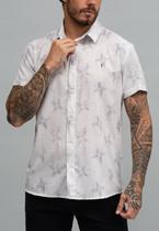 Camisa Casual Linen Flowers - RED FEATHER