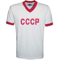 Camisa CCCP (União Sovitética) 1970 Liga Retrô Branca P Camisa CCCP (União Sovitética) 1970 Liga Retrô Branca P