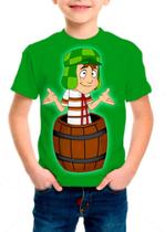 Camisa chaves infantil verde, tamanho P