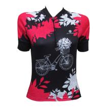 Camisa Ciclismo Advanced Rose Flower Bike - Feminina
