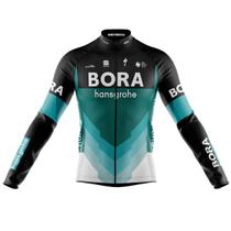 Camisa Ciclismo Bora Manga Longa Zíper Full Fitness Dry Fit - Camisa Ciclismo Bora Manga Longa Zíper Full Fitness Dry Fit -
