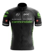 Camisa Ciclismo Cannondale Manga Curta Zíper Fitness Mtb Bike Dry Fit