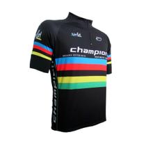 Camisa Ciclismo Classic - Champion World - Preto