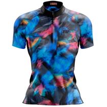Camisa ciclismo classic estampa penas coloridas - Be Fast