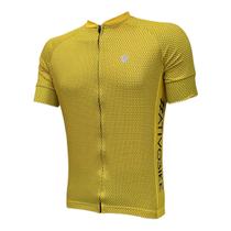 Camisa Ciclismo Clássica Amarelo Feminina - Zíper Total
