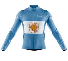 Camisa Ciclismo Copa Argentina Manga Longa Decole Uv Bike - Camisa Ciclismo Copa Argentina Manga Longa Decole Uv Bike -