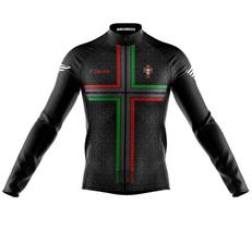Camisa Ciclismo Copa Portugal Manga Longa Decole Uv Bike Mtb