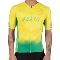 Camisa Ciclismo Curta New Elite Ert Brasil Copa Bolsos -