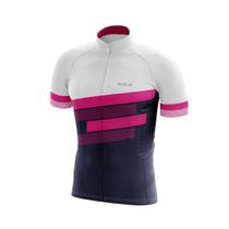 Camisa Ciclismo Fast Inverse Rosa - Ziper Total