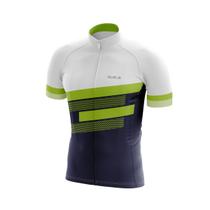 Camisa Ciclismo Fast Inverse Verde - Ziper Total