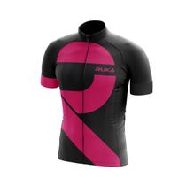 Camisa Ciclismo Fast Ruka Rose - Ziper Total