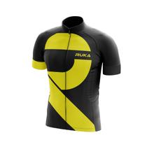 Camisa Ciclismo Fast Ruka Yellow - Ziper Total