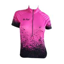 Camisa Ciclismo Feminina Be Fast Pintas Pretas Bike Mtb Camisa Ciclismo Feminina Be Fast Pintas Pretas Bike Mtb