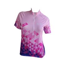 Camisa Ciclismo Feminina Be Fast Triângulos Bike Mtb Camisa Ciclismo Feminina Be Fast Triângulos Bike Mtb