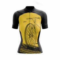 Camisa Ciclismo Feminina Bike Pro Slim Proteção Solar Ciclistas
