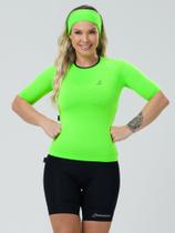 Camisa Ciclismo Feminina Fit Pro Verde Neon Savancini (4316)