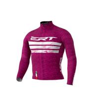 Camisa Ciclismo Longa New Elite Ert Strade Bianchi Rosa Camisa Ciclismo Longa New Elite Ert Strade Bianchi Rosa
