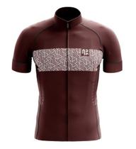 Camisa Ciclismo Manga Curta Água Rara Gold Wine