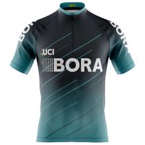 Camisa Ciclismo Masculina Equipe Bora Com Bolsos UV 50+