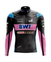 Camisa Ciclismo Masculina Manga Longa BWT F1 Com Bolsos Uv 50+