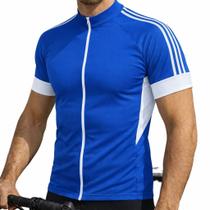 Camisa Ciclismo Masculina MTB Speed Dry Fit UV Proteção Solar Bike Cor:BrancoTamanho:GGGenero:Masculino
