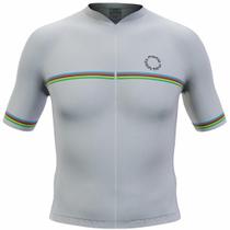 Camisa Ciclismo Masculina New Sport Marcio May Campeão Mundial Branca Camisa Ciclismo Masculina New Sport Marcio May Campeão Mundial Branca