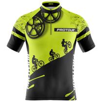 Camisa Ciclismo Masculina Pro Tour Respeite O Ciclista Com Bolsos UV 50+