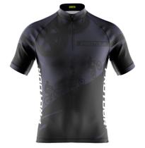 Camisa Ciclismo Masculina Pro Tour Respeite o Ciclista Preta Com Bolsos UV 50+