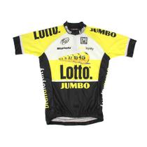 Camisa Ciclismo Masculina Refactor World Tour Lotto Jumbo Manga Curta