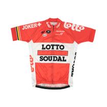 Camisa Ciclismo Masculina Refactor World Tour Lotto Soudal Manga Curta