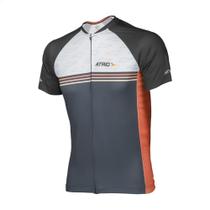 Camisa Ciclismo Masculina Tam G DryFit Zíper Bolsos Traseiro Corrida Treino Academia Musculação UV50+ Atrio VB033